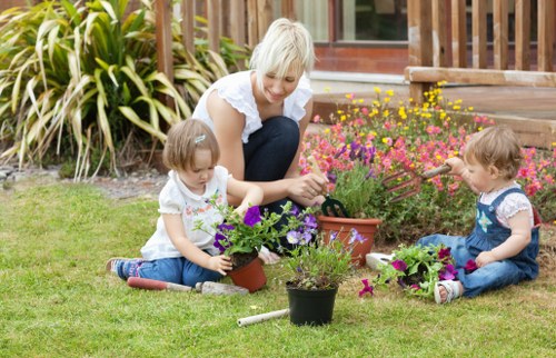 Professional gardener working in Purley